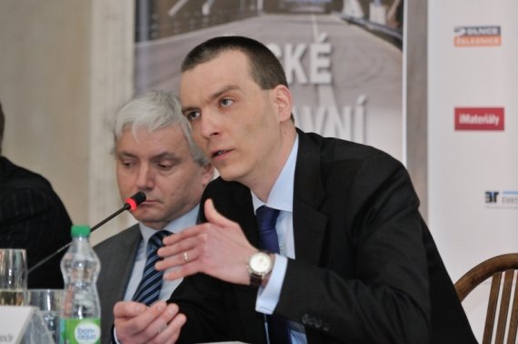 1. náměstek ministra dopravy Lukáš Hampl během úvodního projevu