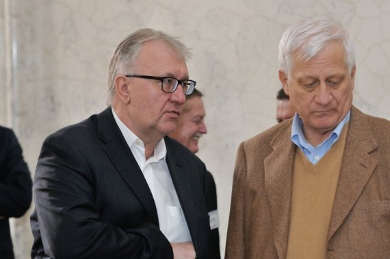Jan Peška, GŘ OHL ŽS a.s.  a Marek Svoboda, GŘ a předseda představenstva Pragoprojekt a.s.