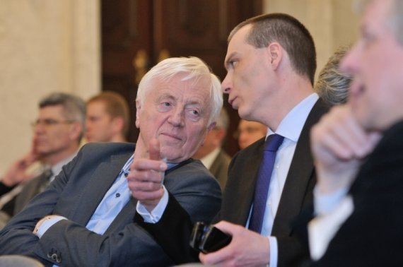 Václav Matyáš, prezident SPS ČR a 1. náměstek ministra dopravy Lukáš Hampl