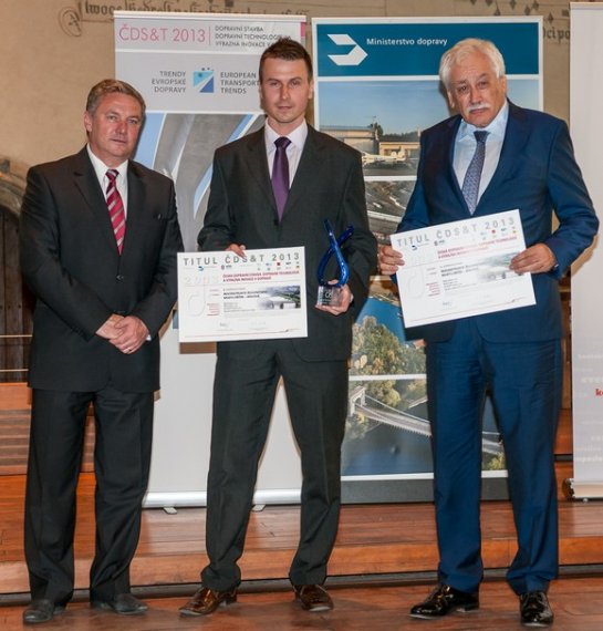 Titul ČDS 2013 z rukou ministra dopravy pro METROSTAV