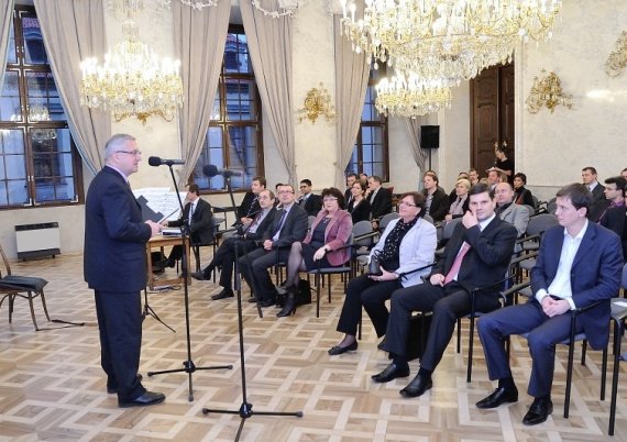 nominační akt moderoval Přemysl Čech