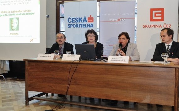 TK ČEEP: zleva L. Dvořák (ČS), M. Veselá (TOP EXPO),  I. Plocková (předsedkyně poroty),  M. Dostoupil (TOP EXPO)