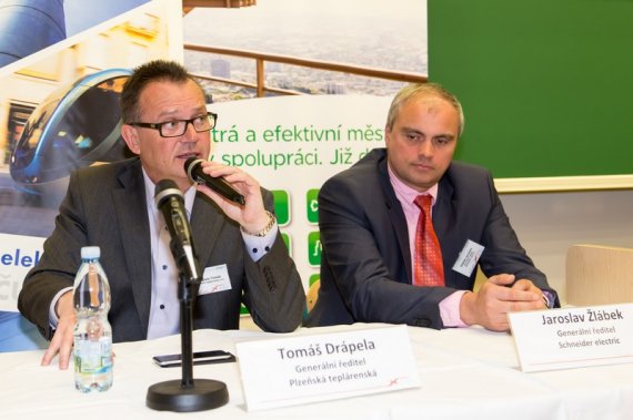Tomáš Drápela - GŘ, Plzeňská Teplárenská, Jaroslav Žlábek - GŘ, Schneider Electric