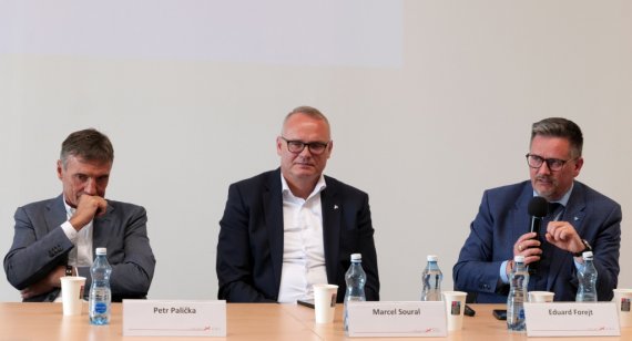 P. Palička, M. Soural, E. Forejt