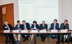 zleva: Ladislav Dvořák (ČS), Petr Palička (PENTA), Jiří Nouza (HMP), Miloslava Veselá (TOP EXPO), Petr Klauda (SIEMENS), Jan Šámal (KONE), Jaroslav Vích (ENVIROS)